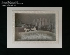 Shaker light-up holiday frame