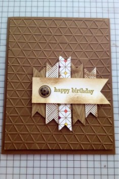 Masculine Birthday Card – Park Lane and Tiny Triangles | Midnight Crafting