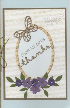 Thank You card for choir director