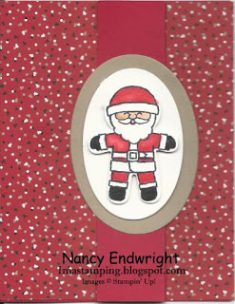 Cookie Cutter Christmas – Santa Z-Fold Card Imastamping in Indiana