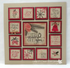 Stamp & Create With Sabrina: Christmas Sampler Home Decor Project – Class