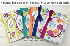 Stamp a Rainbow of Beautiful Bouquet Note Cards – Patty’s Stamping Spot