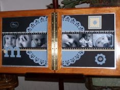 Baby Boy Film Strip Scrapbook layout
