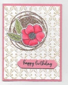 Painted Poppies Birthday Card