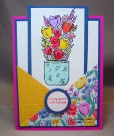 Jar of Flowers Pocket Card