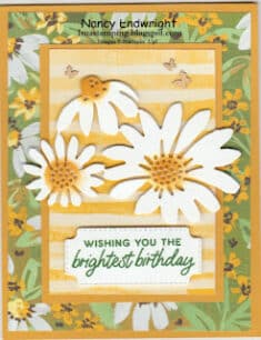 Nancy Endwright – Imastamping: Cheerful Daisies – Birthday Card