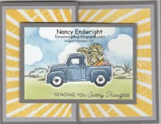 Nancy Endwright – Imastamping: Trucking Along with Rays of Sunlight