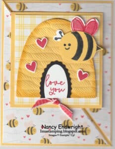 Bee My Valentine – Joy Fun Fold Card