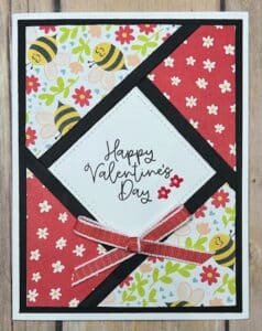 Bee My Valentine created by Madonna Mahoney